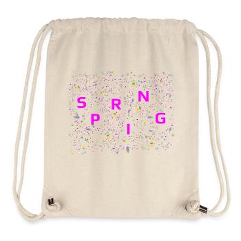 Spring - Stanley/Stella recycelter Gym Bag - Naturweiß - Vorne