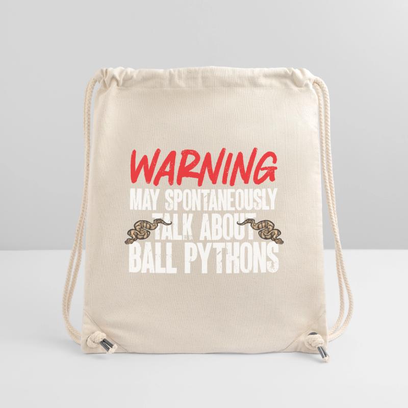Ball Python Schlange Königspython Stanley/Stella recycelter Gym Bag