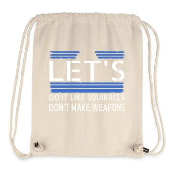 Heart Jokes Peace Symbol Hippie Festival - Stanley/Stella Recycled Gym Bag - natural - Front