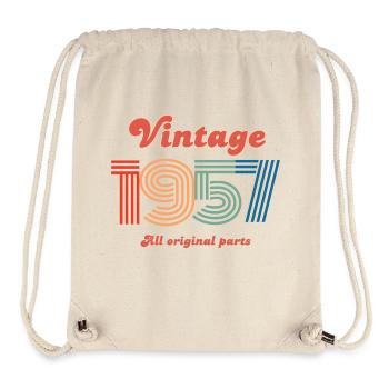 Vintage 1957 all original parts - Stanley/Stella Recycled Gym Bag - natural - Front