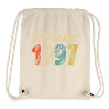 Jahrgang 1997 Retro - Bestseller - Stanley/Stella recycelter Gym Bag - Naturweiß - Vorne