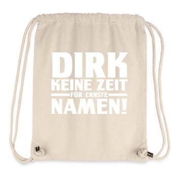 Prénom Dirk - Sac à cordon recyclé Stanley/Stella - blanc naturel - Devant