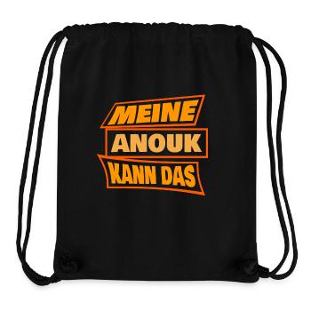 Anouk als Anouk - Stanley/Stella recycelter Gym Bag - Schwarz - Vorne