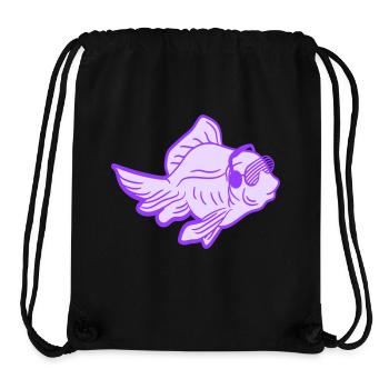 Cooler DJ Goldfisch Pinker Fisch Party Club Musik - Stanley/Stella recycelter Gym Bag - Schwarz - Vorne