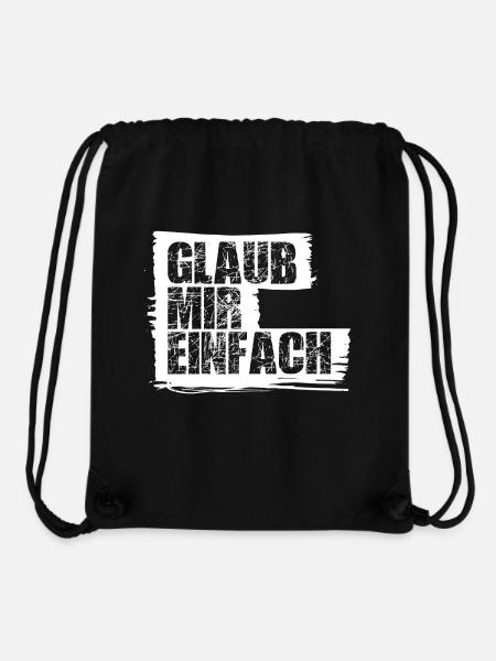 Glaub mir einfach! - Stanley/Stella recycelter Gym Bag - Schwarz