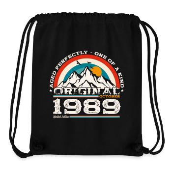 35th Birthday Legend October 1989 Born 89 - Stanley/Stella Recycled Gym Bag - black - Front