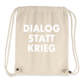 dialog statt krieg - Stanley/Stella recycelter Gym Bag - Naturweiß - Vorne
