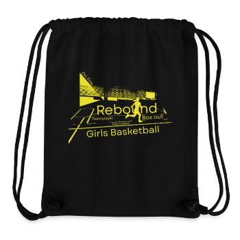 Girls Basketball yellow - Stanley/Stella Recycled Gym Bag - black - Front