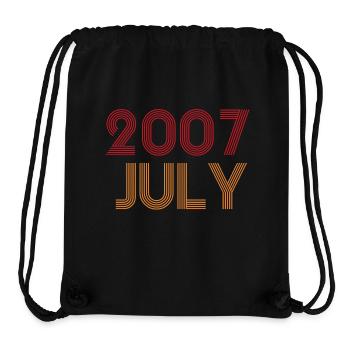 18. Geburtstag Juli 2007 - Stanley/Stella recycelter Gym Bag - Schwarz - Vorne