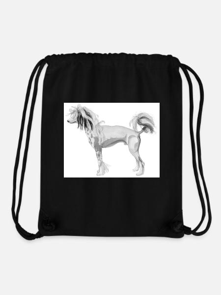 Chinesischer Schopfhundaufkleber - Stanley/Stella recycelter Gym Bag - Schwarz