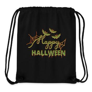 Halloween scary witch horror ghost monster - Stanley/Stella Recycled Gym Bag - black - Front