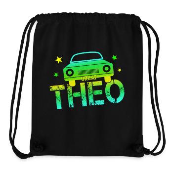 Theo Name Day Theo - Stanley/Stella Recycled Gym Bag - black - Front