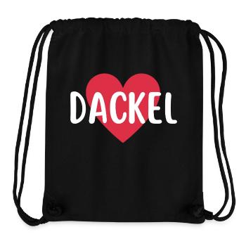Dackel Dackelliebe Hundemensch - Stanley/Stella recycelter Gym Bag - Schwarz - Vorne