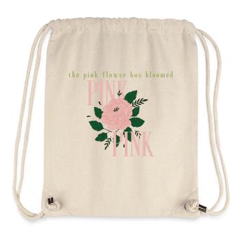 Die rosa Blume - Stanley/Stella recycelter Gym Bag - Naturweiß - Vorne