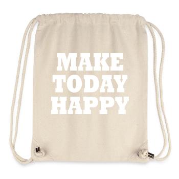 Make today happy - Sac à cordon recyclé Stanley/Stella - blanc naturel - Devant