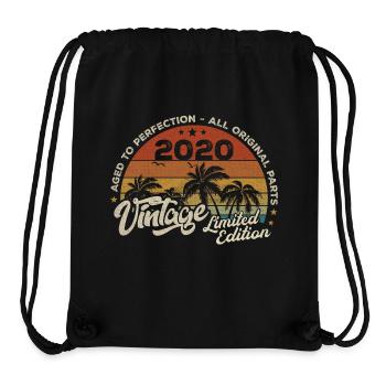 Vintage 2020 Geburtstag Retro 2020 - Stanley/Stella recycelter Gym Bag - Schwarz - Vorne