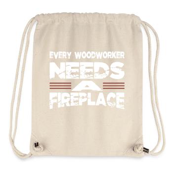 woodcutter felling quote birthday present - Stanley/Stella Recycled Gym Bag - natural - Front