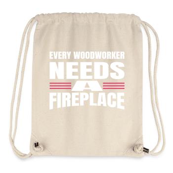 felling tree feller arboriculturist carpenter - Stanley/Stella Recycled Gym Bag - natural - Front