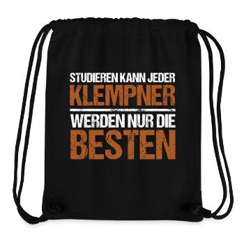 Anyone can study - Plumber Edition - Stanley/Stella Recycled Gym Bag - black - Front