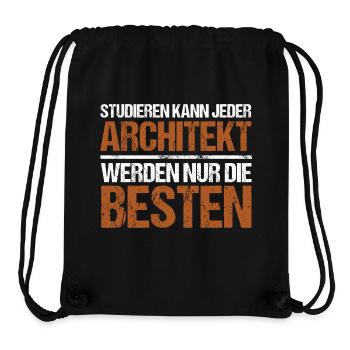 Anyone can study - Architekt Edition - Stanley/Stella Recycled Gym Bag - black - Front