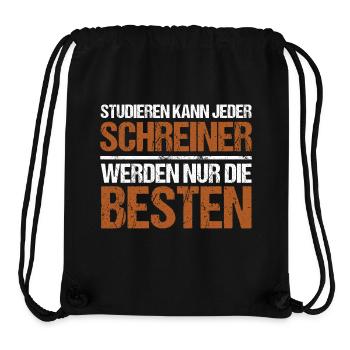 Studieren kann jeder - Schreiner Edition - Stanley/Stella recycelter Gym Bag - Schwarz - Vorne