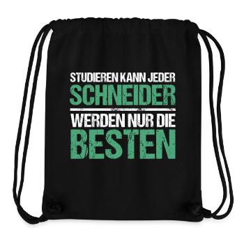 Studieren kann jeder - Schneider Edition - Stanley/Stella recycelter Gym Bag - Schwarz - Vorne