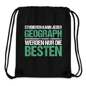 Studieren kann jeder - Geograph Edition - Stanley/Stella recycelter Gym Bag - Schwarz - Vorne
