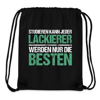 Anyone can study - Painter's Edition - Stanley/Stella Recycled Gym Bag - black - Front