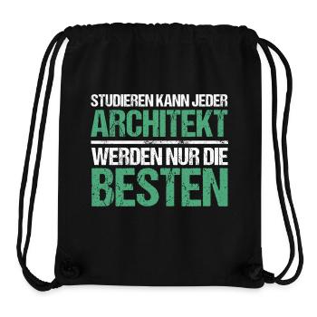 Studieren kann jeder - Architekt Edition - Stanley/Stella recycelter Gym Bag - Schwarz - Vorne