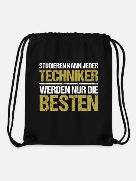 Studieren kann jeder - Techniker Edition - Stanley/Stella recycelter Gym Bag - Schwarz