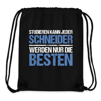 Studieren kann jeder - Schneider Edition - Stanley/Stella recycelter Gym Bag - Schwarz - Vorne