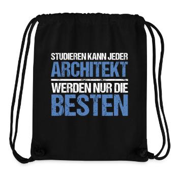 Studieren kann jeder - Architekt Edition - Stanley/Stella recycelter Gym Bag - Schwarz - Vorne