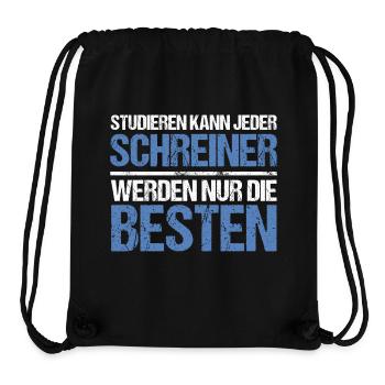 Studieren kann jeder - Schreiner Edition - Stanley/Stella recycelter Gym Bag - Schwarz - Vorne