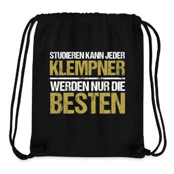 Studieren kann jeder - Klempner Edition - Stanley/Stella recycelter Gym Bag - Schwarz - Vorne