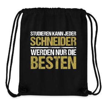 Tout le monde peut étudier - Schneider Edition - Sac à cordon recyclé Stanley/Stella - noir - Devant