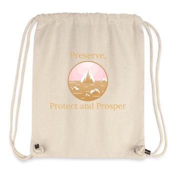 Preserve, Protect, Prosper - Stanley/Stella Recycled Gym Bag - natural - Front