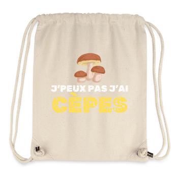 Je Pas J Ai Cèpes - Sac à cordon recyclé Stanley/Stella - blanc naturel - Devant