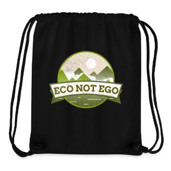 Umweltschutz, Öko statt Ego - Stanley/Stella recycelter Gym Bag - Schwarz - Vorne
