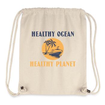 Marine Conservation - Sac à cordon recyclé Stanley/Stella - blanc naturel - Devant