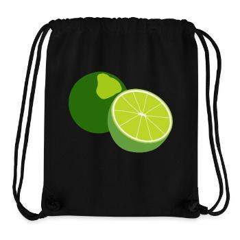 Lime - Stanley/Stella Recycled Gym Bag - black - Front