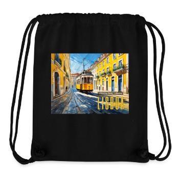 Cheira Lisboa, Sehnsucht nach Lissabon by Franky - Stanley/Stella recycelter Gym Bag - Schwarz - Vorne