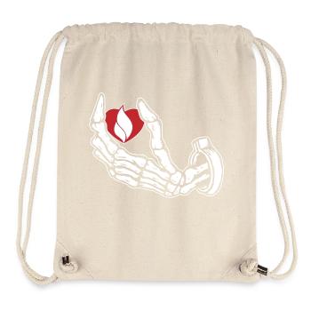 Herz in Flammen - Heart On Fire - Stanley/Stella Recycled Gym Bag - natural - Front