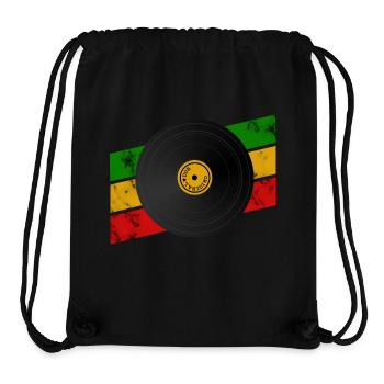 Dub Reggae Record - Stanley/Stella Recycled Gym Bag - black - Front