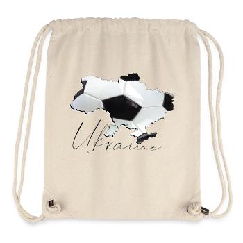 Ukraine Map Framed Real Football EN - Stanley/Stella Recycled Gym Bag - natural - Front