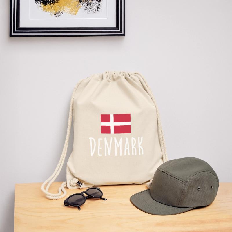 Drapeau du Danemark - Drapeau du Danemark - Copenhague Sac à cordon recyclé Stanley/Stella