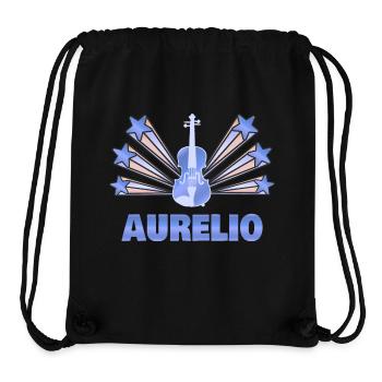 Aurelio als Musikinstrument - Stanley/Stella recycelter Gym Bag - Schwarz - Vorne