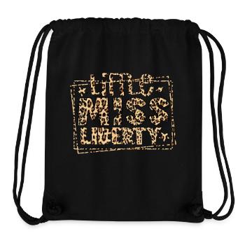 La petite Miss Liberty - Sac à cordon recyclé Stanley/Stella - noir - Devant
