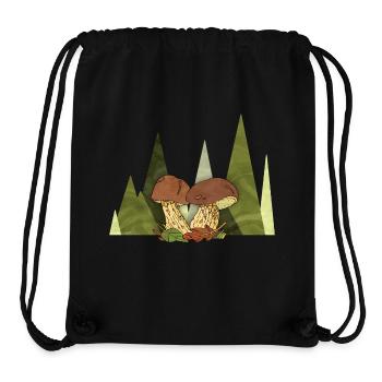 Pilze - Stanley/Stella recycelter Gym Bag - Schwarz - Vorne