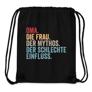 Großmutter Oma - Stanley/Stella recycelter Gym Bag - Schwarz - Vorne