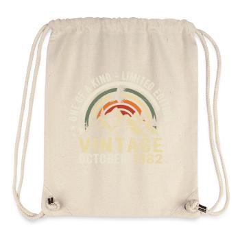 Jubiläum octobre 1982 - geboren im Oktober 1982 - Stanley/Stella recycelter Gym Bag - Naturweiß - Vorne
